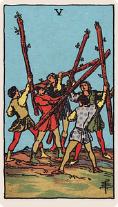 Five of Wands