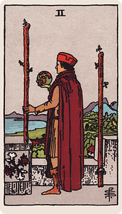 The Two of Wands tarot card