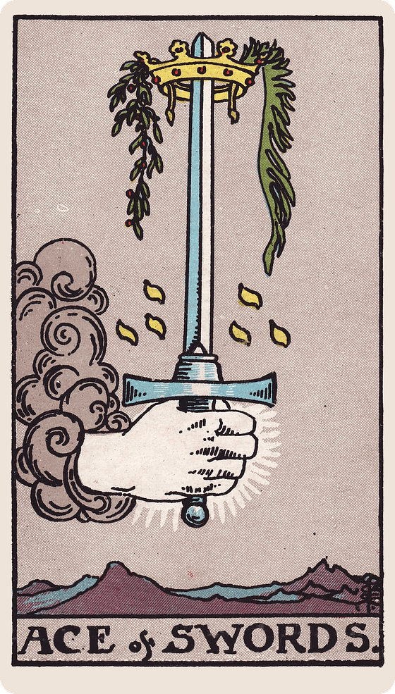 The Ace of Swords tarot card