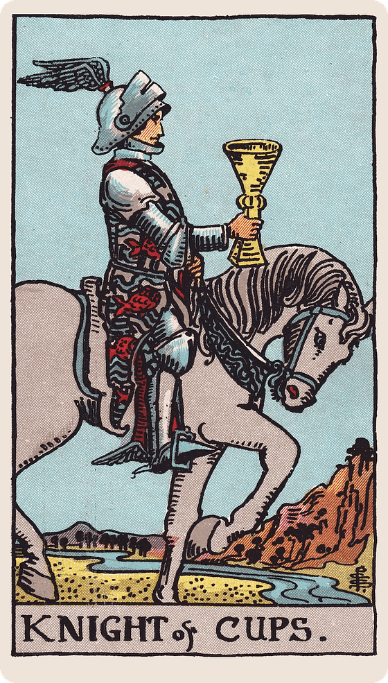 The Knight of Cups tarot card
