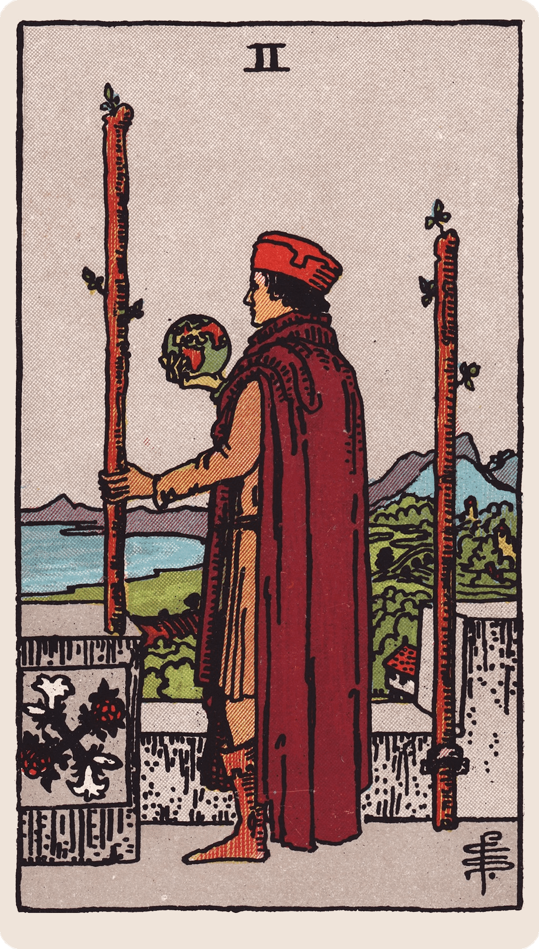 The Two of Wands tarot card