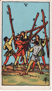 Five of Wands