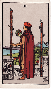 The Two of Wands tarot card