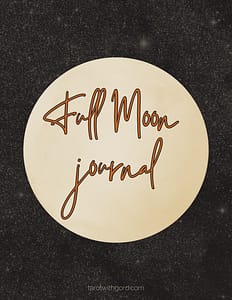 Full Moon Digital Journal Cover Page
