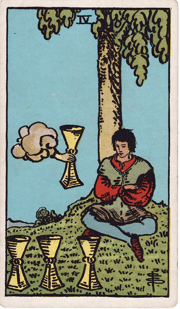 The Four of Cups in the Rider-Waite-Smith tarot