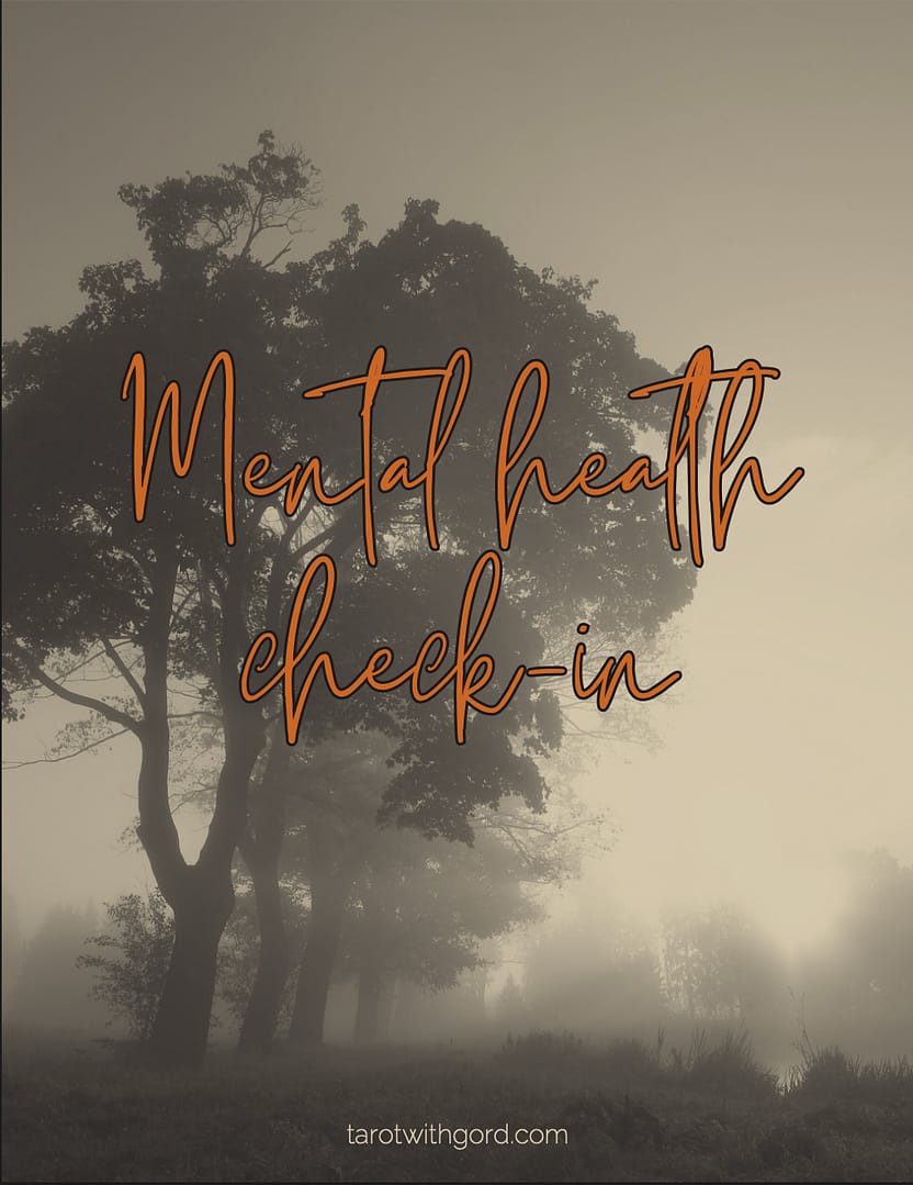 Mental Health Check-In Digital Journal Cover Page