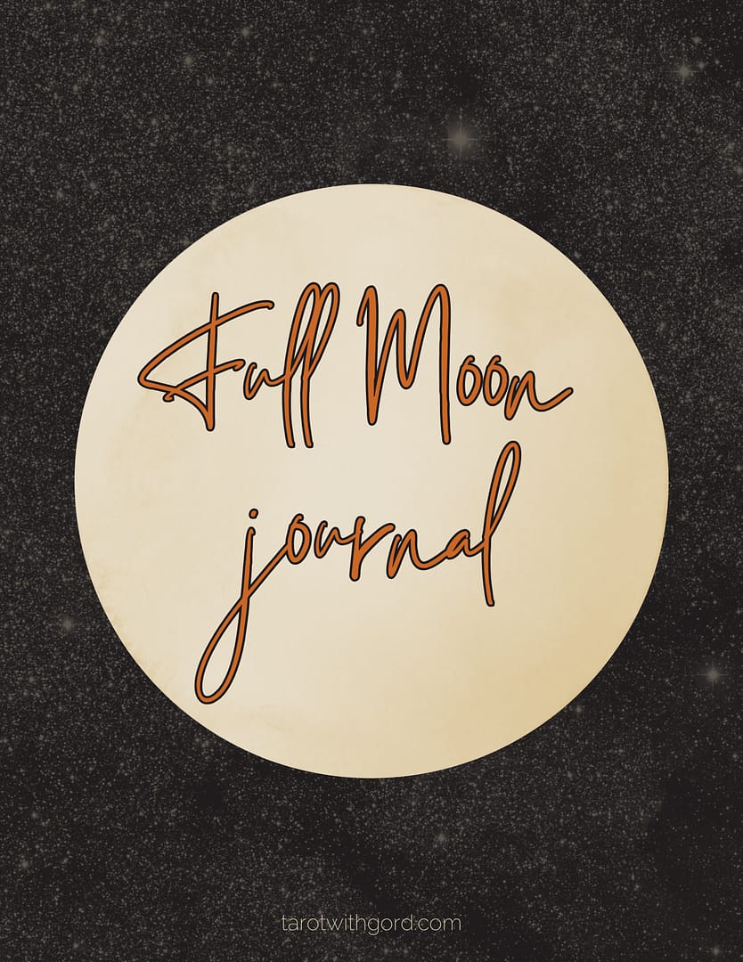 Full Moon Digital Journal Cover Page