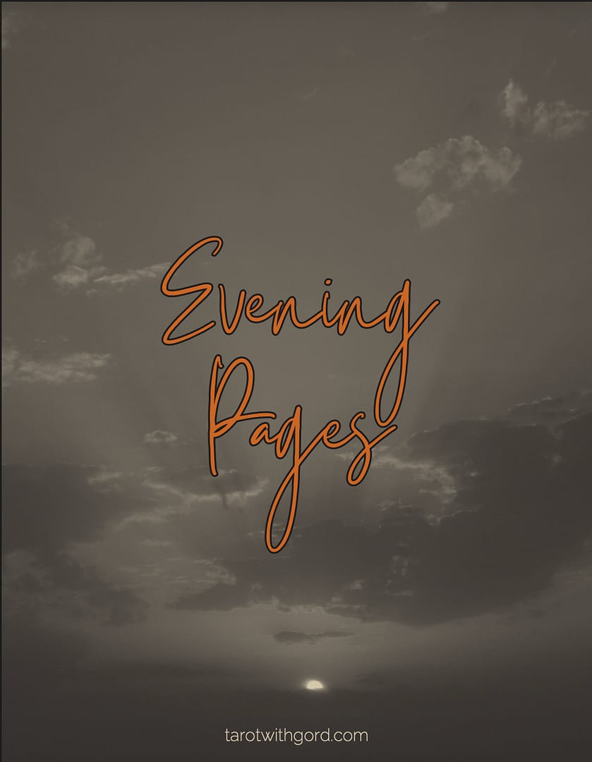 Evening Pages Digital Journal Cover Page