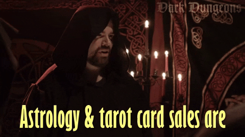 are tarot cards evil? This gif features somebody who thinks they are.