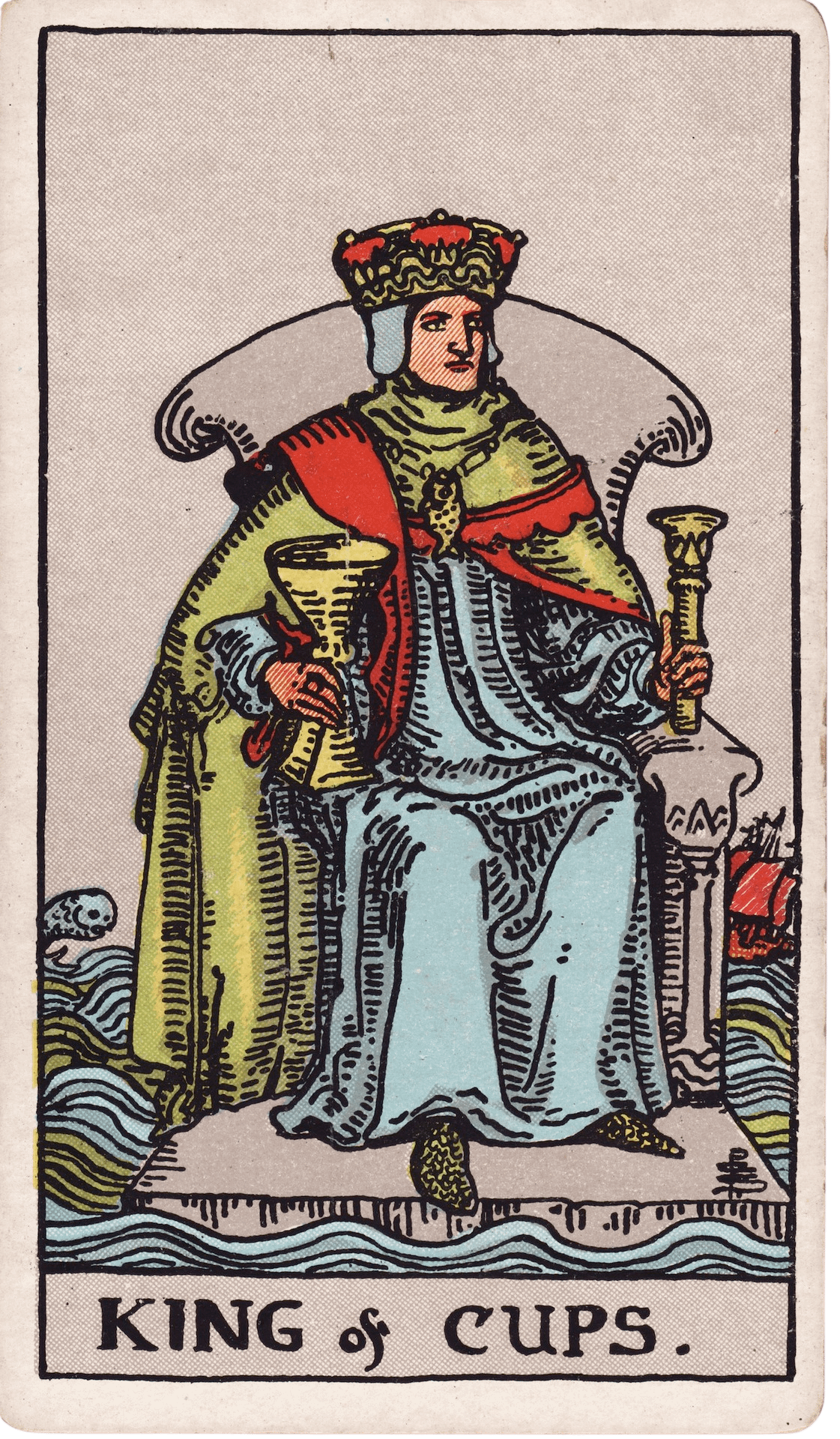 The King of Cups tarot card