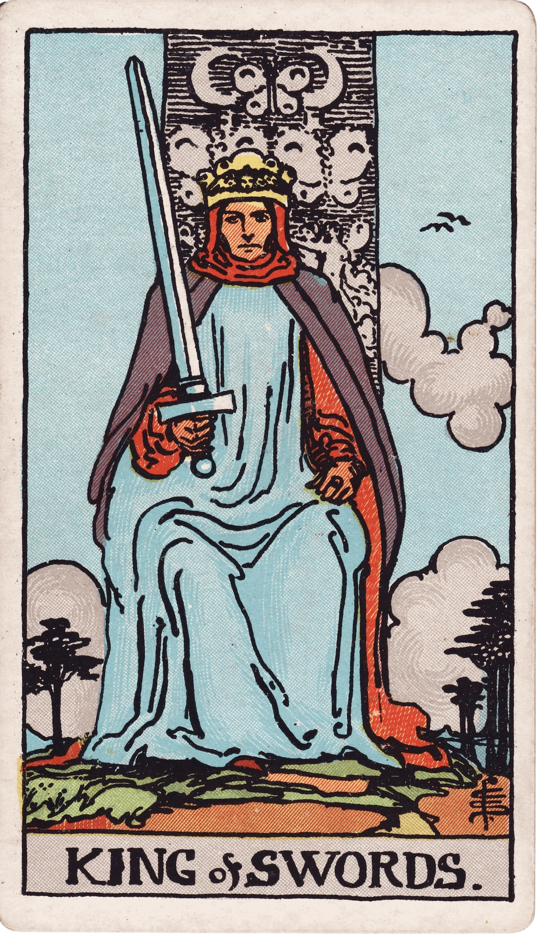 The King of Swords tarot card