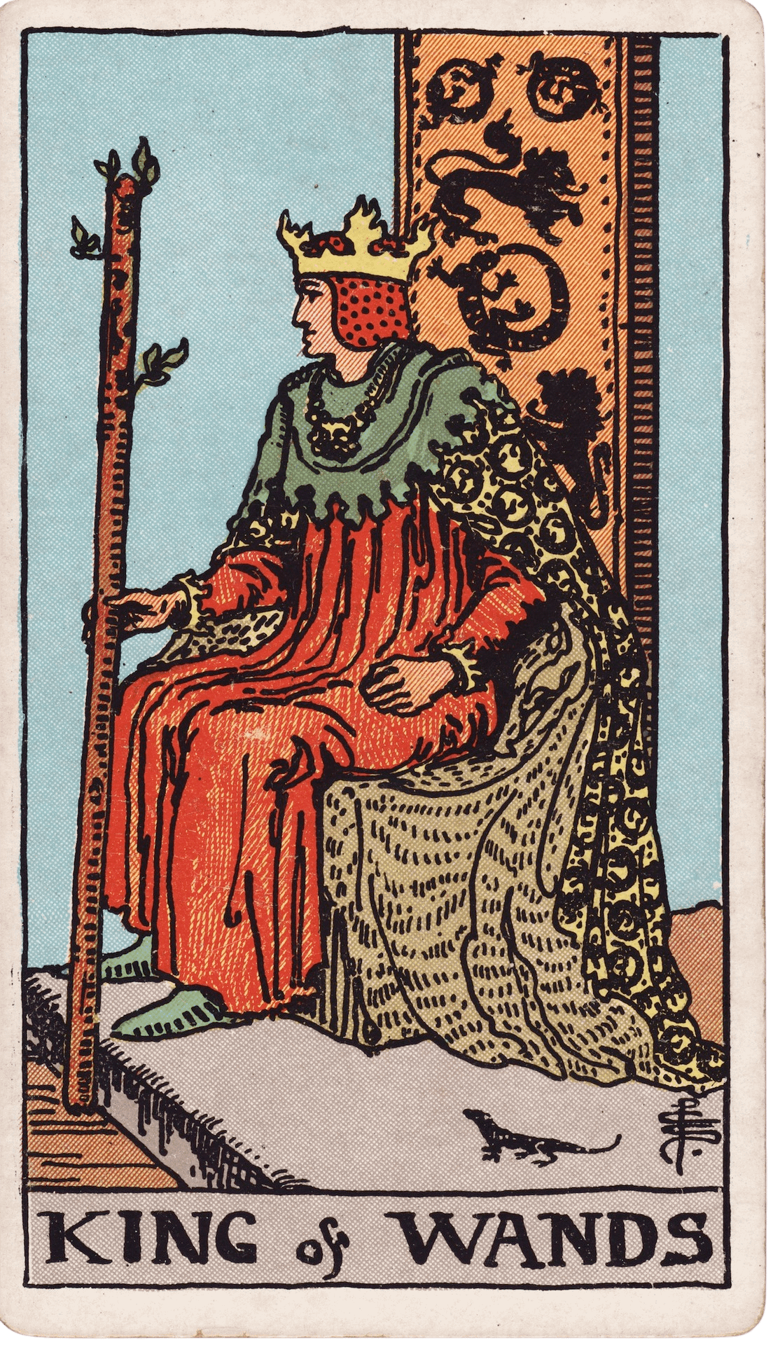 The King of Wands tarot card