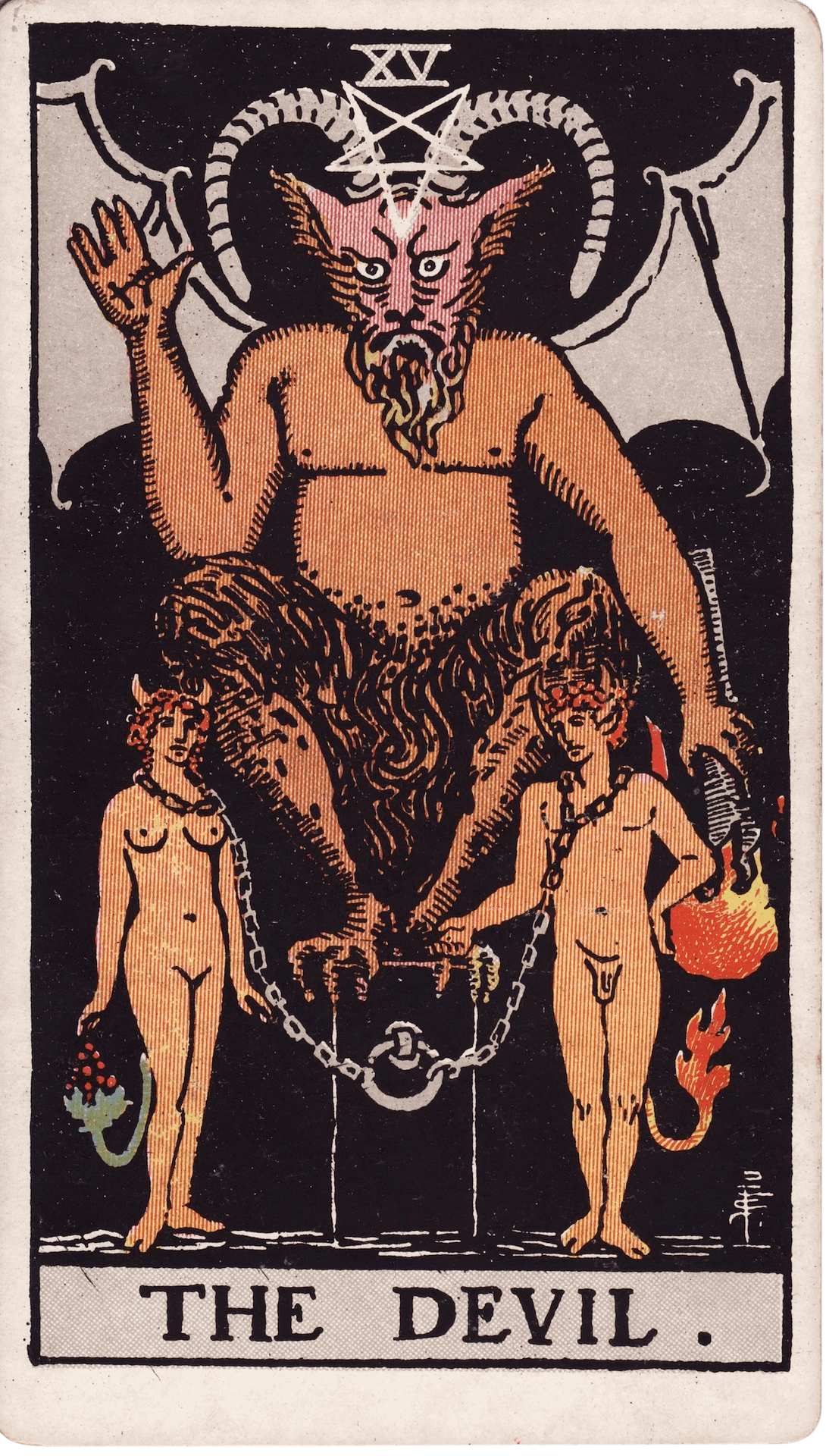 The The Devil tarot card