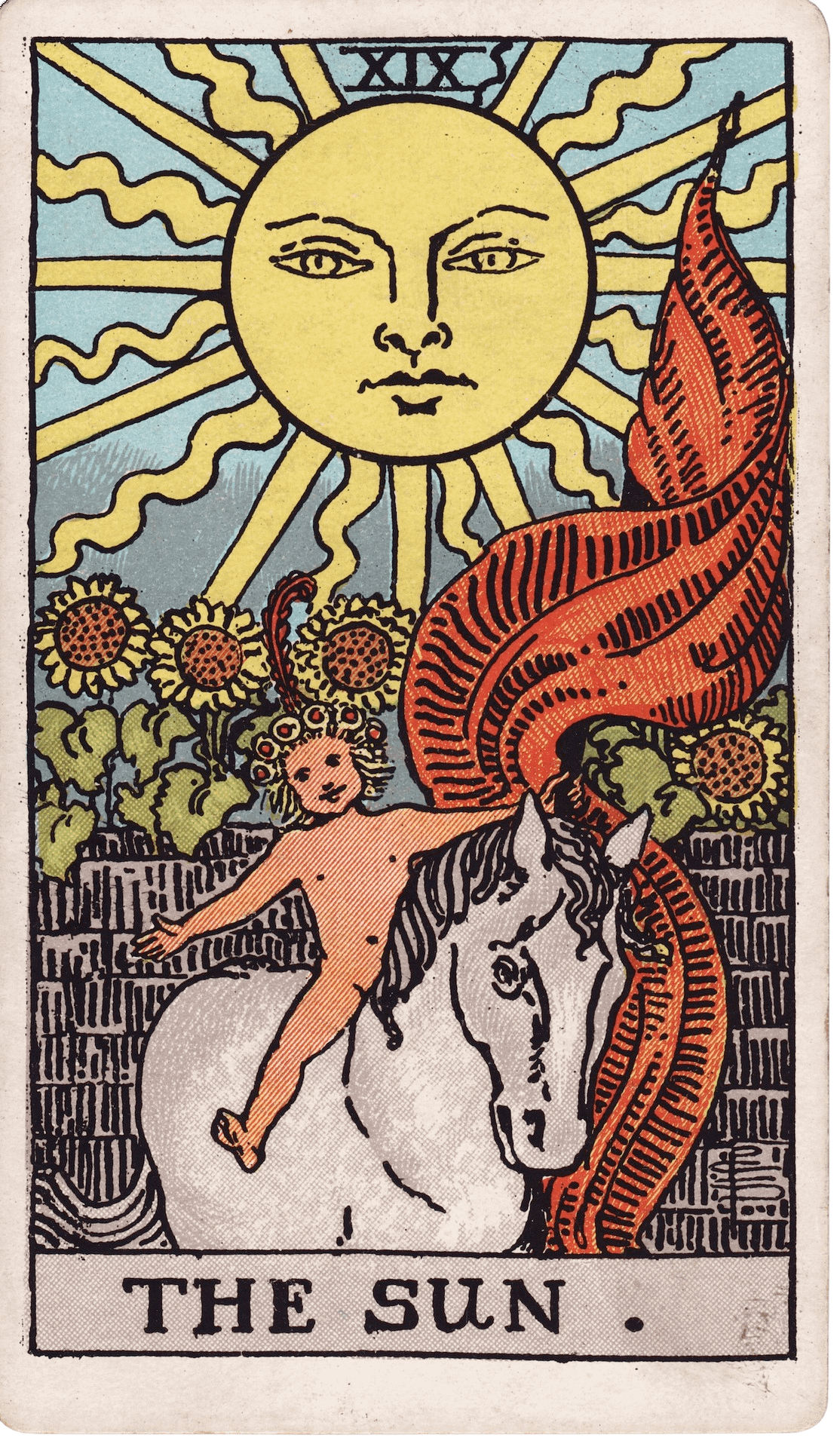 The The Sun tarot card