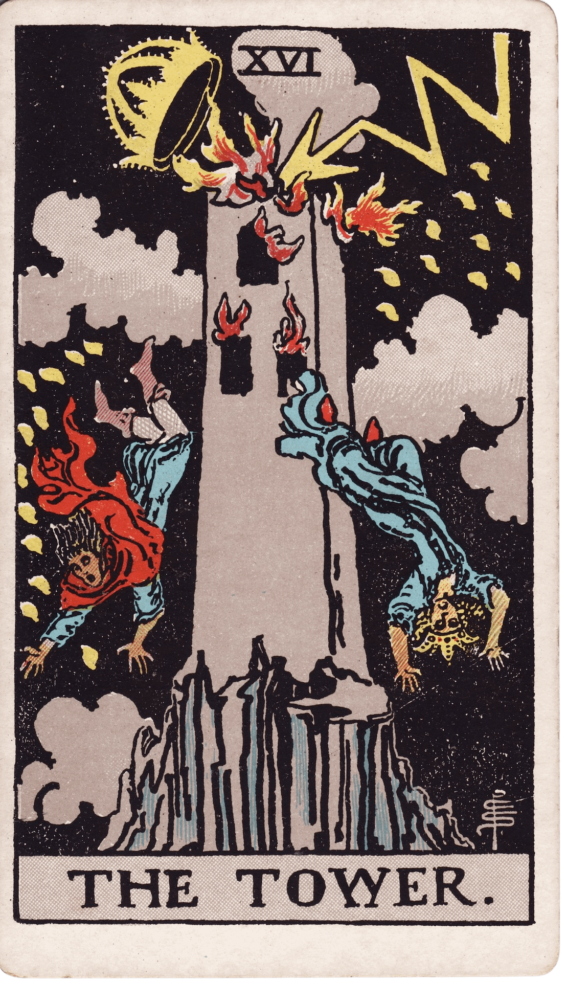 The The Tower tarot card