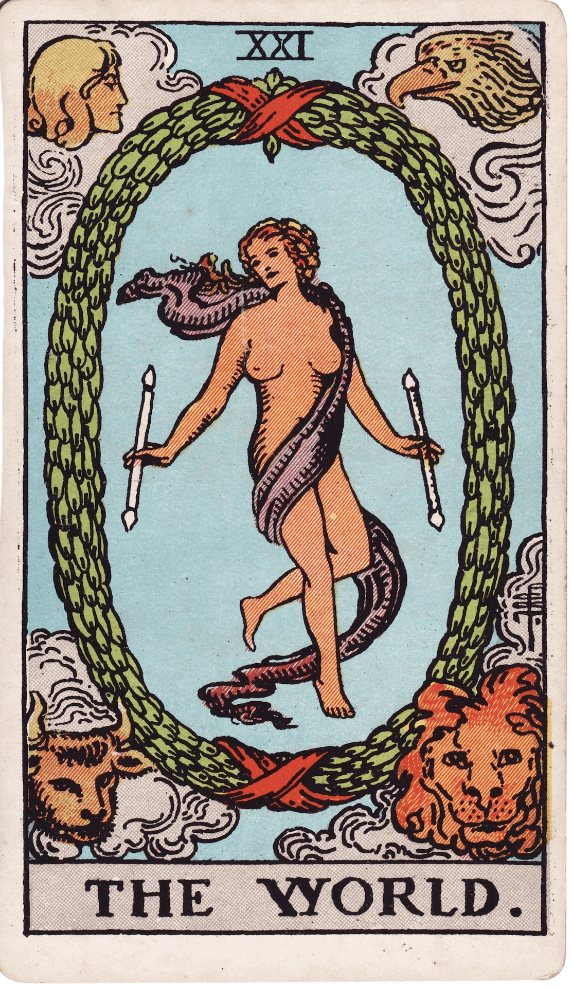 The The World tarot card