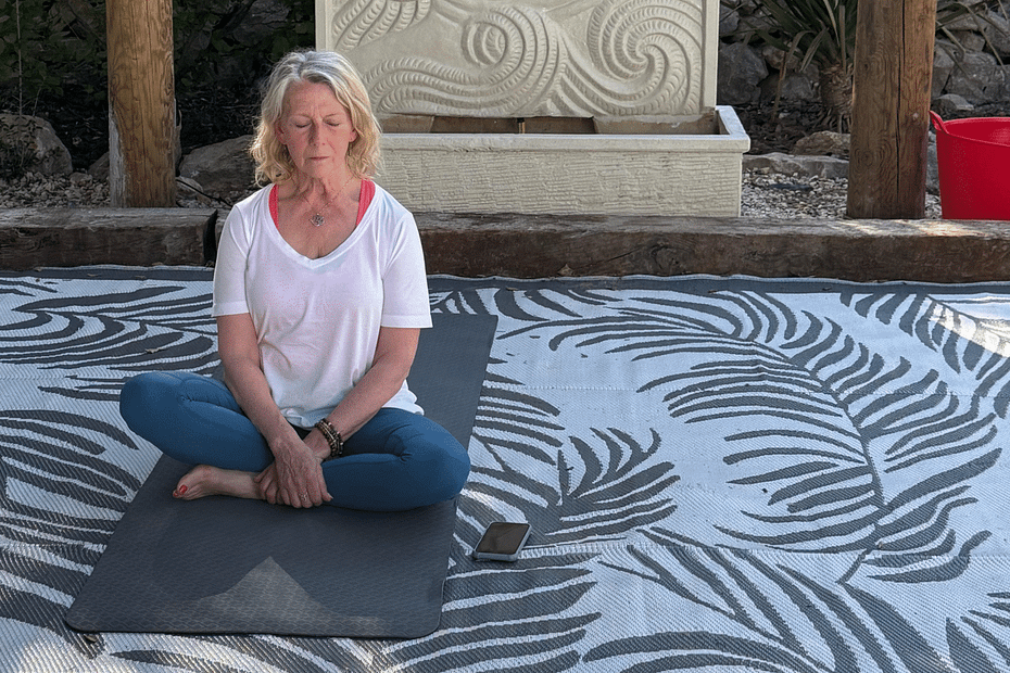 Anne meditating